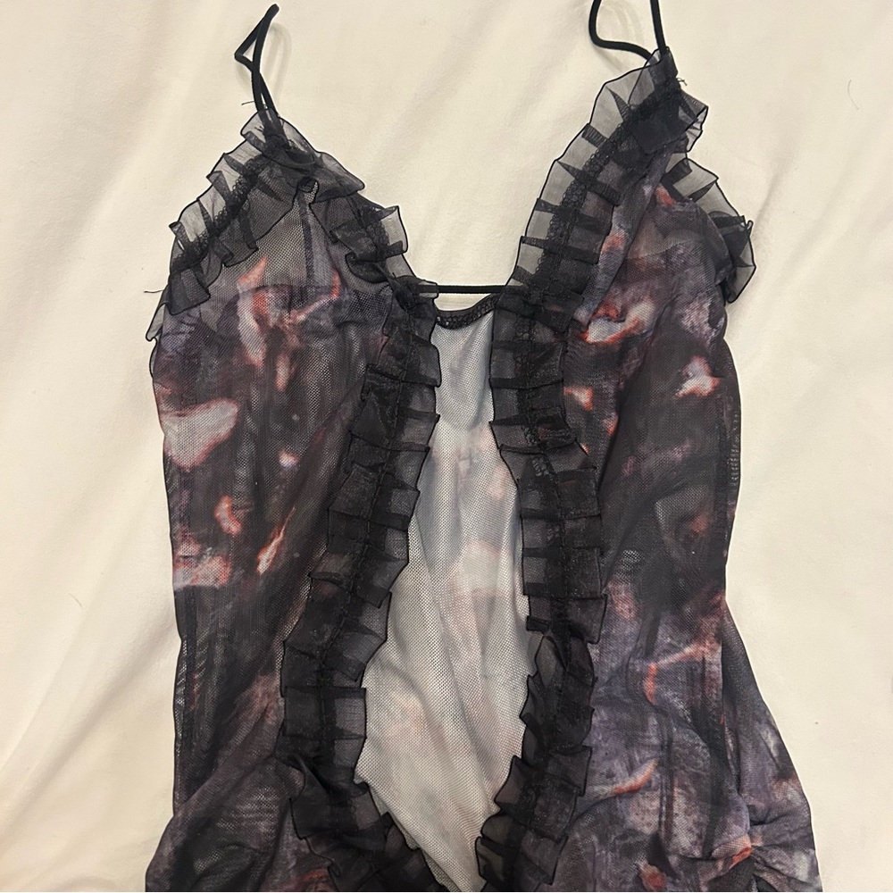 Sheer Ruffled Dress - Picture 2 of 4